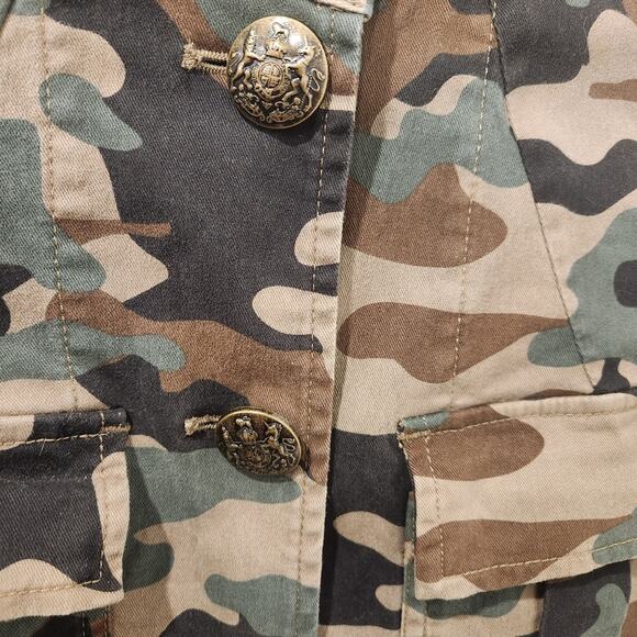 Nili Lotan Cambre Camo print cotton jacket size medium - Picture 7 of 7